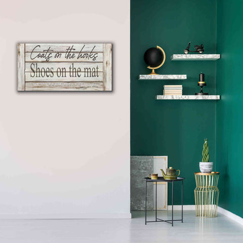 Image of 'Mud Room Rules' by Cindy Jacobs, Canvas Wall Art,40 x 20