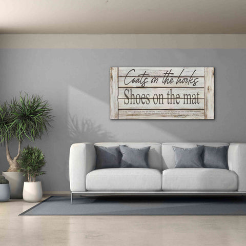 Image of 'Mud Room Rules' by Cindy Jacobs, Canvas Wall Art,60 x 30