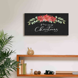 'Merry Christmas Simply' by Cindy Jacobs, Canvas Wall Art,24 x 12