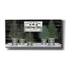 'Galvanized Pots Christmas Trees II' by Cindy Jacobs, Canvas Wall Art