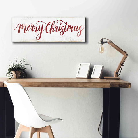 Image of 'Merry Christmas Cursive' by Cindy Jacobs, Canvas Wall Art,36 x 12