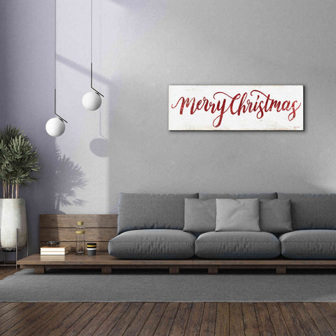 Image of 'Merry Christmas Cursive' by Cindy Jacobs, Canvas Wall Art,60 x 20