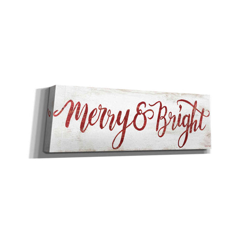 Image of 'Merry & Bright Cursive' by Cindy Jacobs, Canvas Wall Art