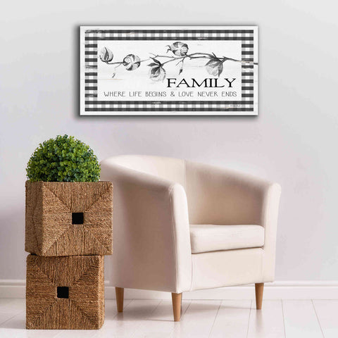 'Family Plaid' by Cindy Jacobs, Canvas Wall Art,40 x 20