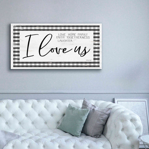 Image of 'I Love Us' by Cindy Jacobs, Canvas Wall Art,60 x 30