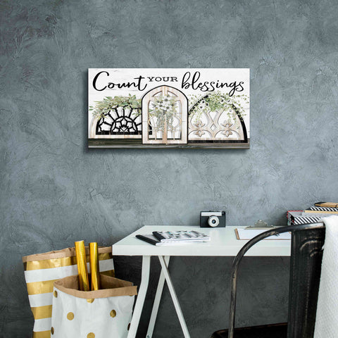 Image of 'Count Your Blessings' by Cindy Jacobs, Canvas Wall Art,24 x 12