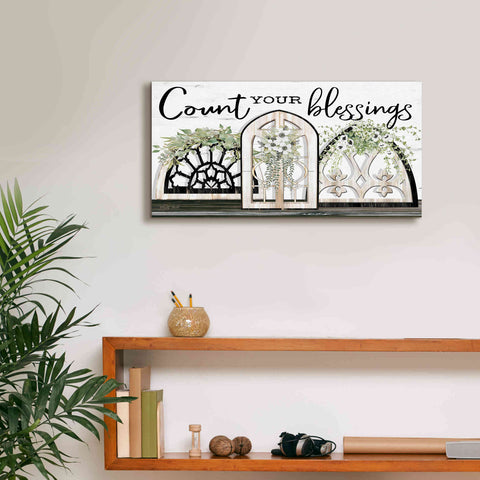 Image of 'Count Your Blessings' by Cindy Jacobs, Canvas Wall Art,24 x 12