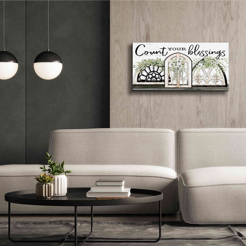 Image of 'Count Your Blessings' by Cindy Jacobs, Canvas Wall Art,40 x 20