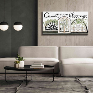 'Count Your Blessings' by Cindy Jacobs, Canvas Wall Art,60 x 30
