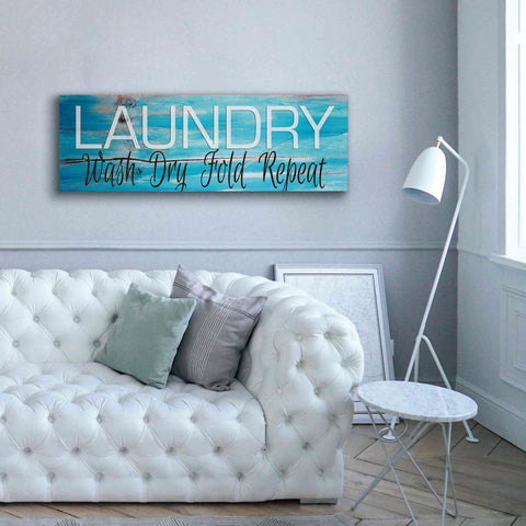 Image of 'Laundry - Wash, Dry, Fold, Repeat 2' by Cindy Jacobs, Canvas Wall Art,60 x 20