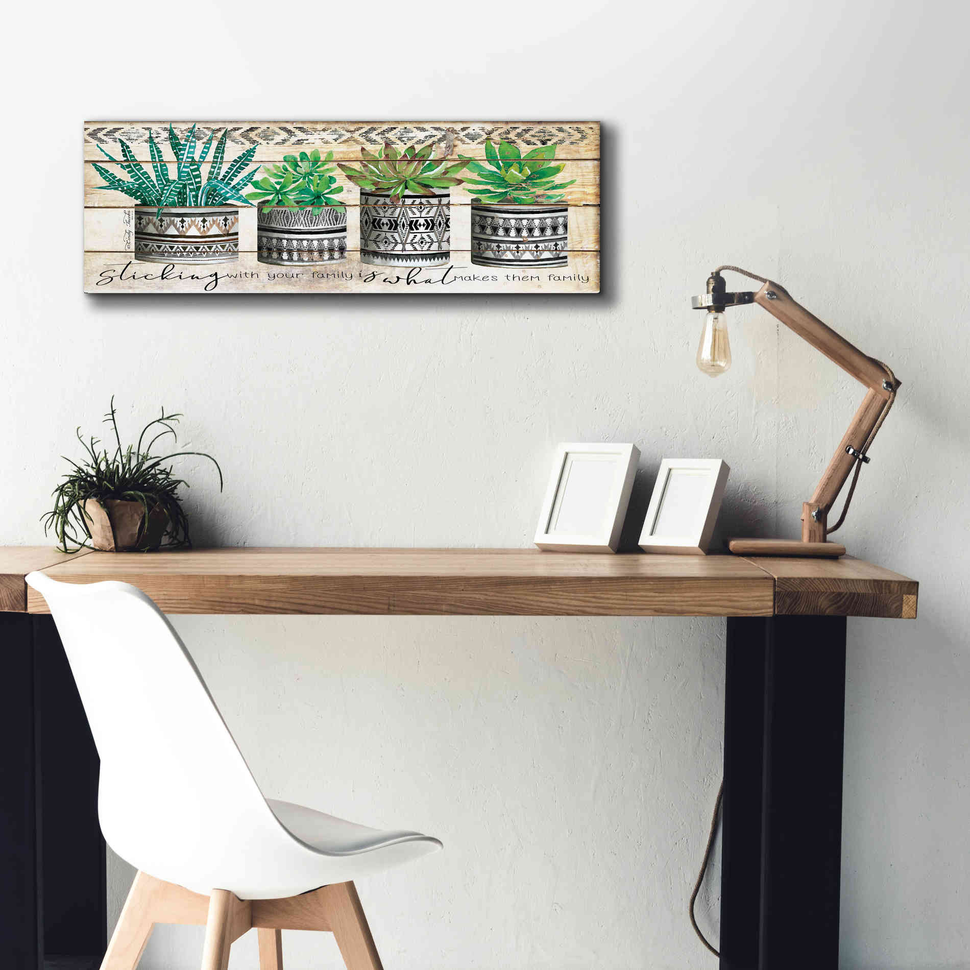 'Sticking with Your Family' by Cindy Jacobs, Canvas Wall Art,36 x 12