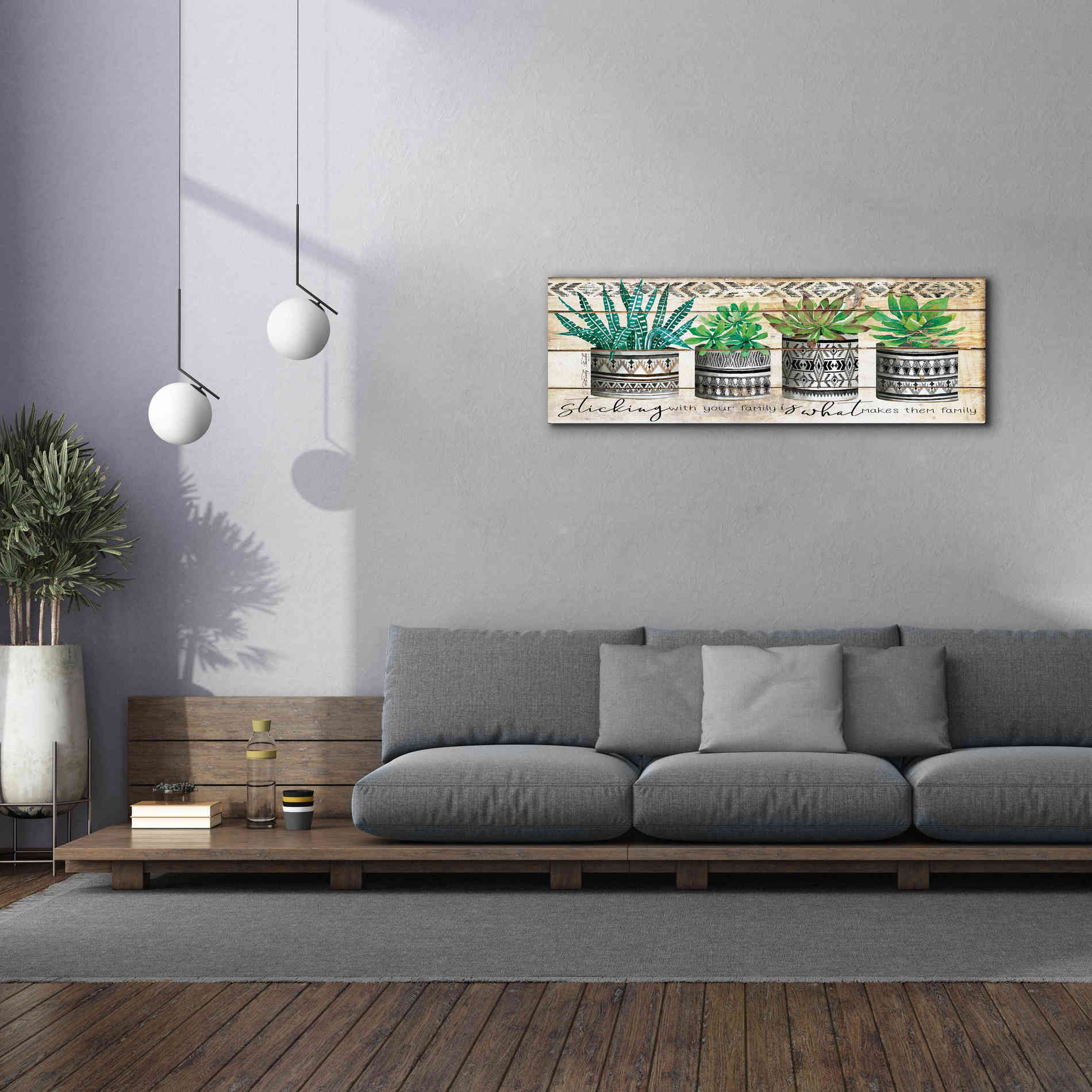 'Sticking with Your Family' by Cindy Jacobs, Canvas Wall Art,60 x 20