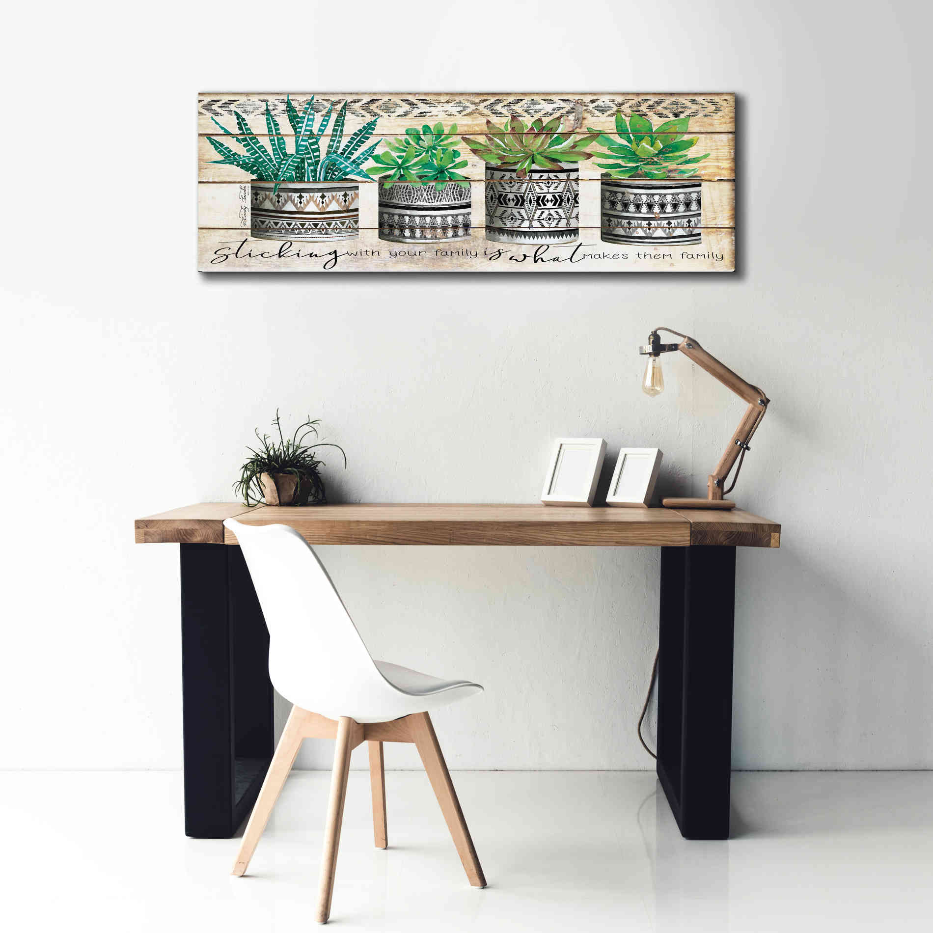 'Sticking with Your Family' by Cindy Jacobs, Canvas Wall Art,60 x 20