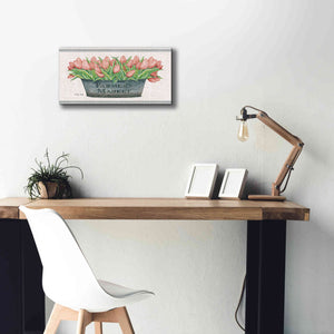 'Farmer's Market Blush Tulips' by Cindy Jacobs, Canvas Wall Art,24 x 12