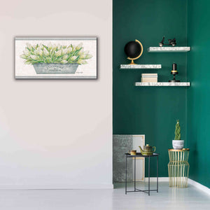 'Flowers & Garden White Tulips' by Cindy Jacobs, Canvas Wall Art,40 x 20