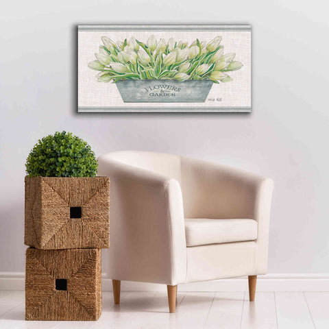 Image of 'Flowers & Garden White Tulips' by Cindy Jacobs, Canvas Wall Art,40 x 20