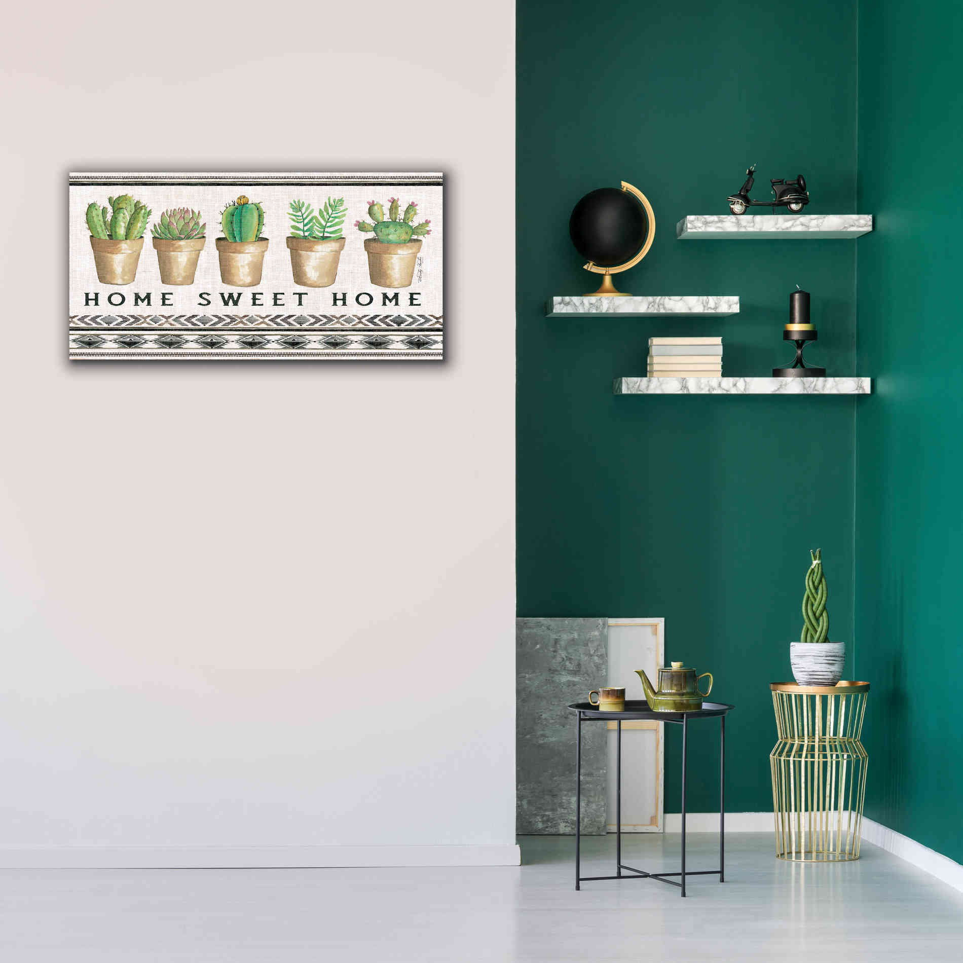 'Native Home Sweet Home' by Cindy Jacobs, Canvas Wall Art,40 x 20