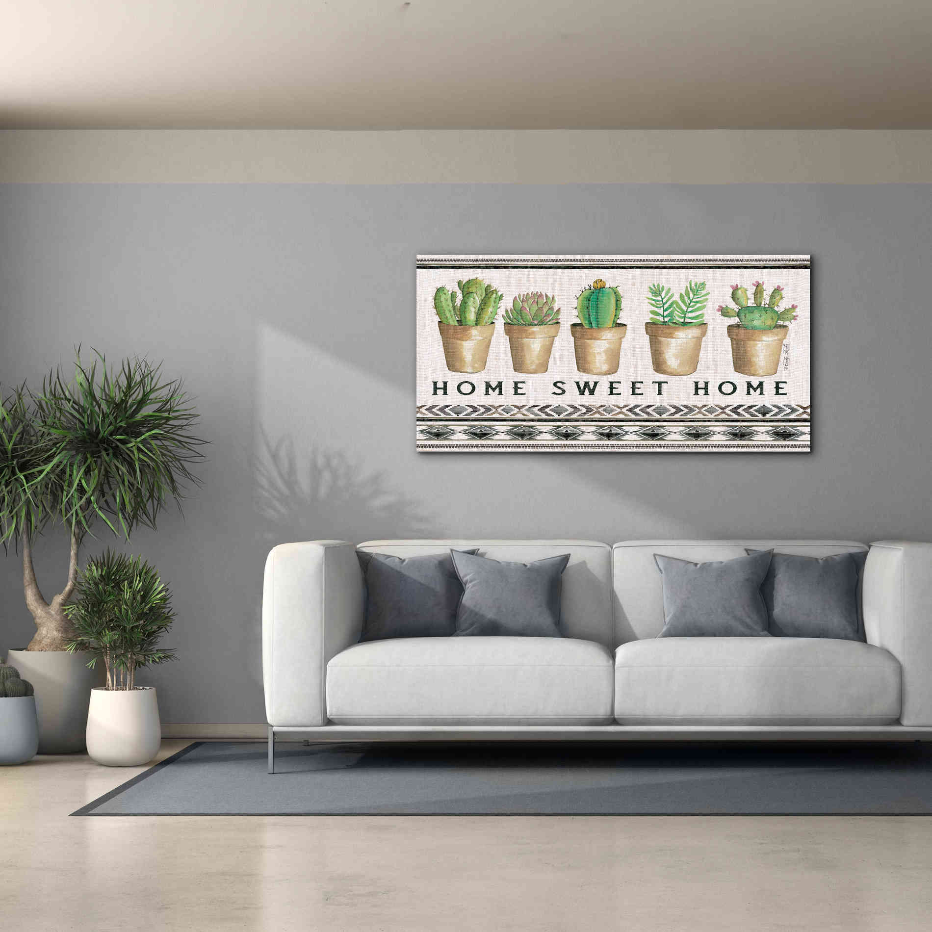 'Native Home Sweet Home' by Cindy Jacobs, Canvas Wall Art,60 x 30