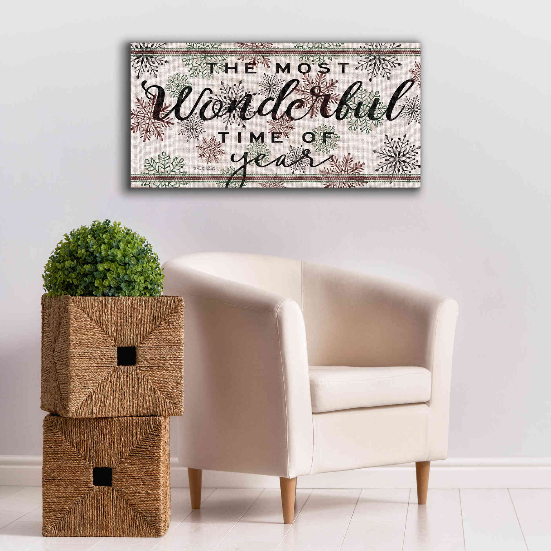 'The Most Wonderful Time of the Year' by Cindy Jacobs, Canvas Wall Art,40 x 20