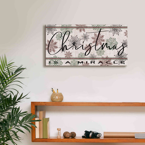 Image of 'Christmas is a Miracle' by Cindy Jacobs, Canvas Wall Art,24 x 12