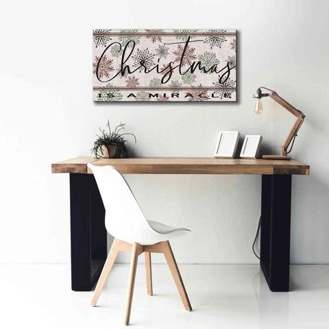 Image of 'Christmas is a Miracle' by Cindy Jacobs, Canvas Wall Art,40 x 20