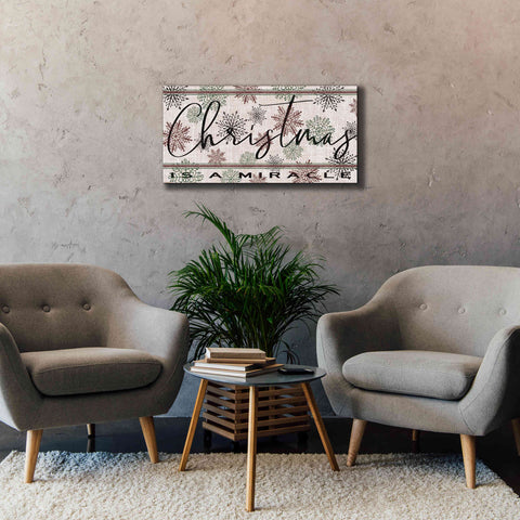 Image of 'Christmas is a Miracle' by Cindy Jacobs, Canvas Wall Art,40 x 20