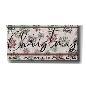 'Christmas is a Miracle' by Cindy Jacobs, Canvas Wall Art