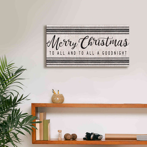 Image of 'Merry Christmas to All' by Cindy Jacobs, Canvas Wall Art,24 x 12