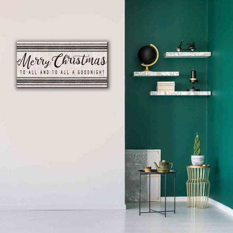 Image of 'Merry Christmas to All' by Cindy Jacobs, Canvas Wall Art,40 x 20
