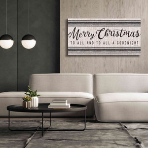 'Merry Christmas to All' by Cindy Jacobs, Canvas Wall Art,60 x 30