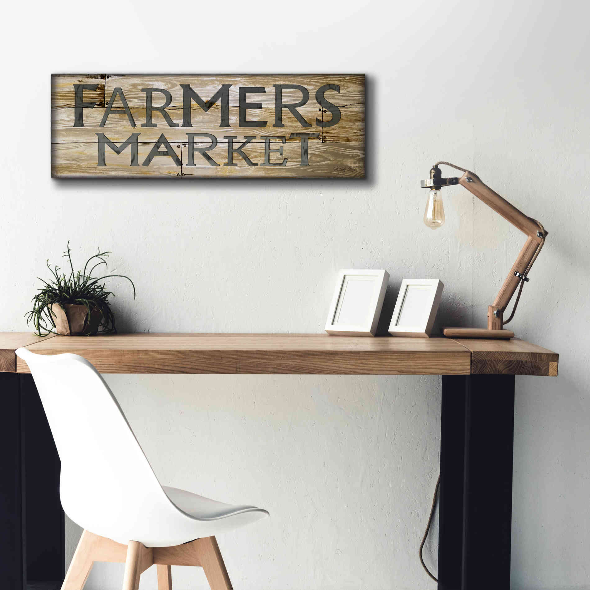 'Farmer's Market' by Cindy Jacobs, Canvas Wall Art,36 x 12