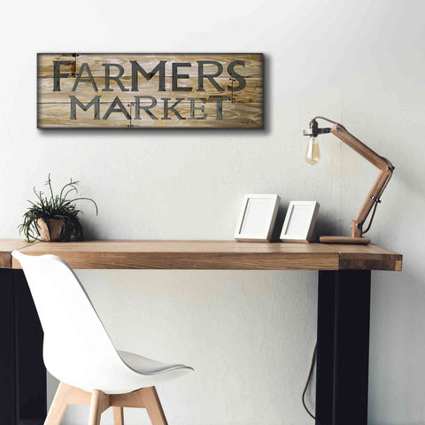 Image of 'Farmer's Market' by Cindy Jacobs, Canvas Wall Art,36 x 12
