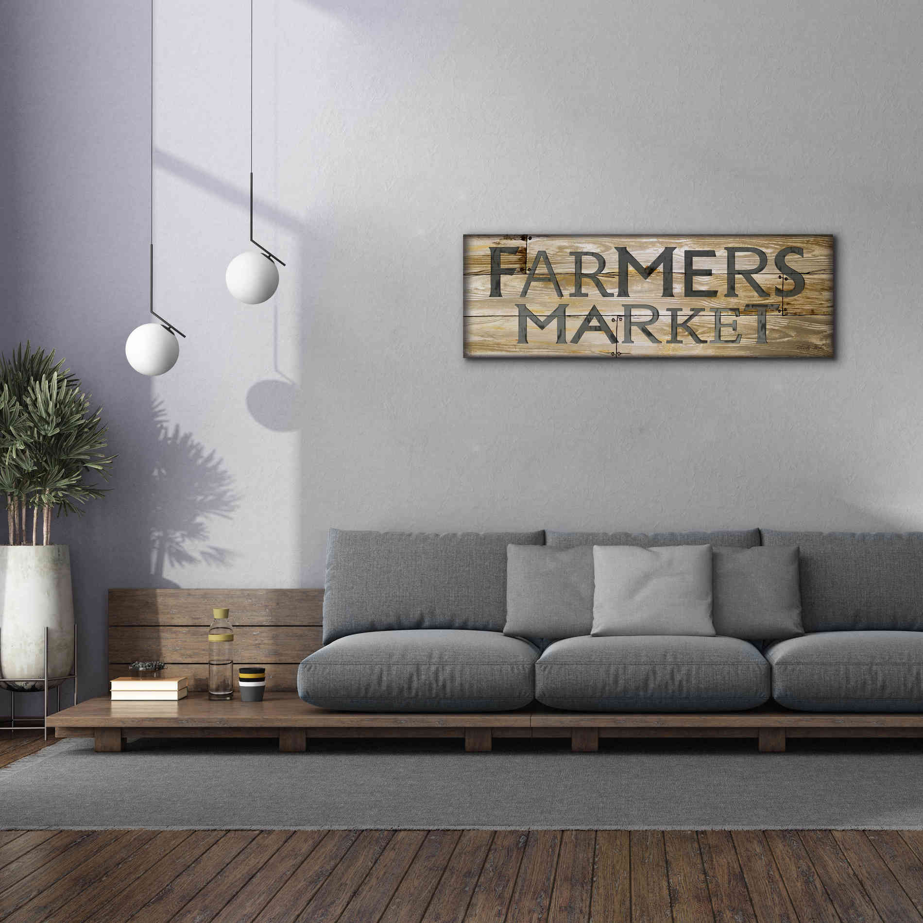 'Farmer's Market' by Cindy Jacobs, Canvas Wall Art,60 x 20