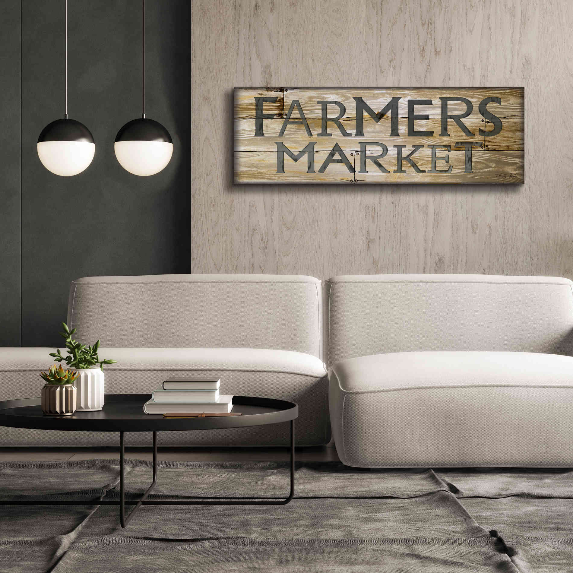 'Farmer's Market' by Cindy Jacobs, Canvas Wall Art,60 x 20
