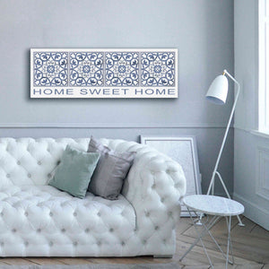 'Home Sweet Home Pattern' by Cindy Jacobs, Canvas Wall Art,60 x 20