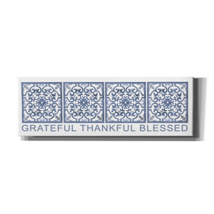 'Grateful, Thankful, Blessed Pattern' by Cindy Jacobs, Canvas Wall Art