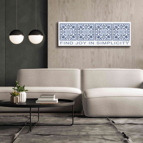 Image of 'Find Joy in Simplicity Pattern' by Cindy Jacobs, Canvas Wall Art,60 x 20