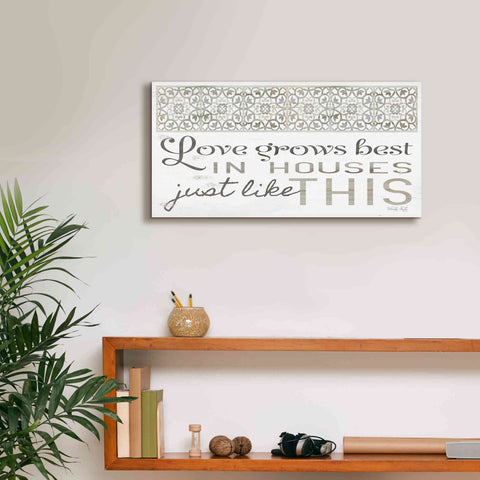 Image of 'Love Grows Best' by Cindy Jacobs, Canvas Wall Art,24 x 12
