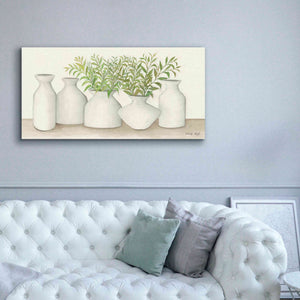 'Simplicity in White II' by Cindy Jacobs, Canvas Wall Art,60 x 30