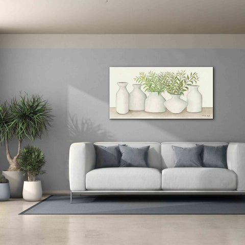 Image of 'Simplicity in White II' by Cindy Jacobs, Canvas Wall Art,60 x 30