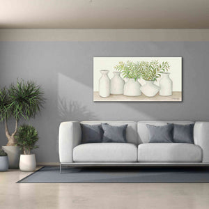 'Simplicity in White II' by Cindy Jacobs, Canvas Wall Art,60 x 30