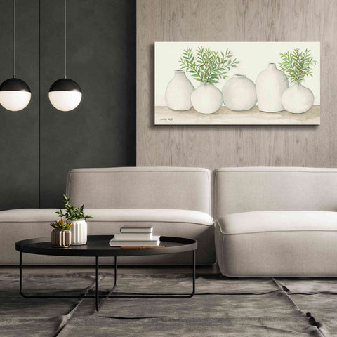 Image of 'Simplicity in White I' by Cindy Jacobs, Canvas Wall Art,60 x 30