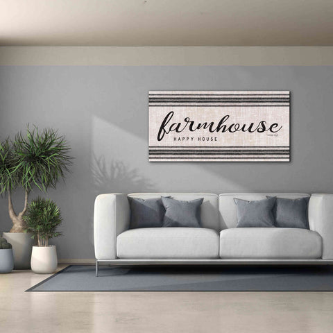 Image of 'Farmhouse Happy House' by Cindy Jacobs, Canvas Wall Art,60 x 30
