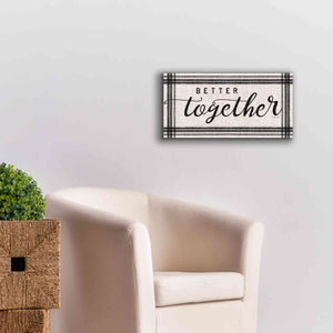 'Better Together' by Cindy Jacobs, Canvas Wall Art,24 x 12