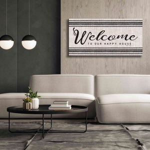 'Welcome to Our Happy Place' by Cindy Jacobs, Canvas Wall Art,60 x 30