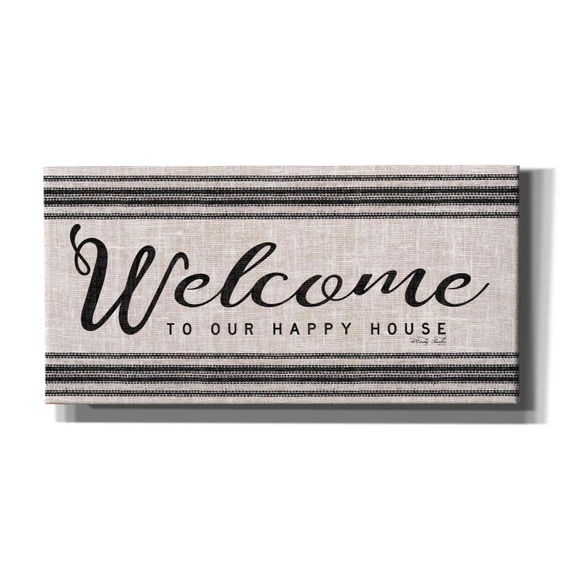 'Welcome to Our Happy Place' by Cindy Jacobs, Canvas Wall Art