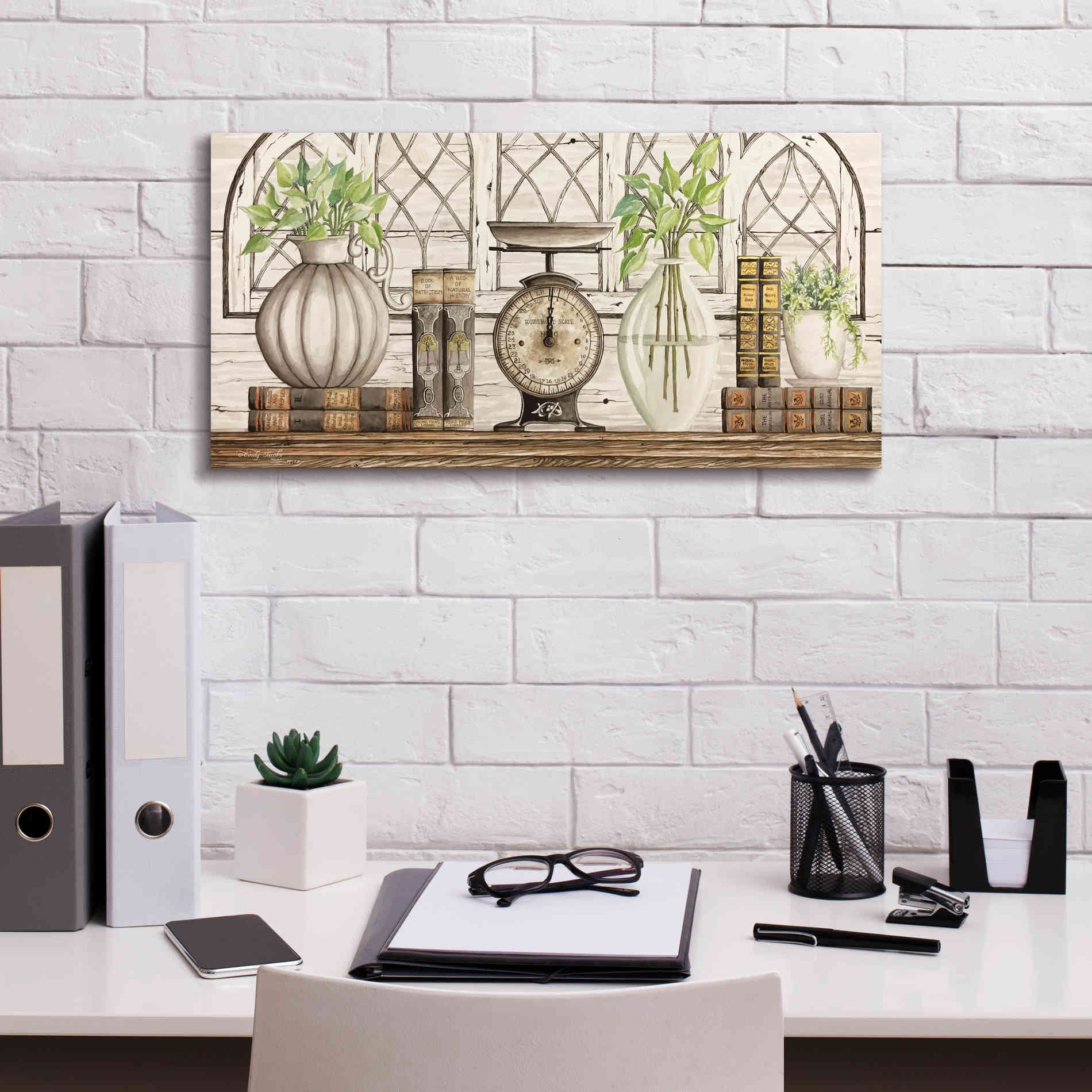 'All Things Beautiful' by Cindy Jacobs, Canvas Wall Art,24 x 12