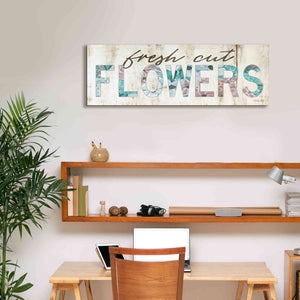 'Fresh Cut Flowers' by Cindy Jacobs, Canvas Wall Art,36 x 12