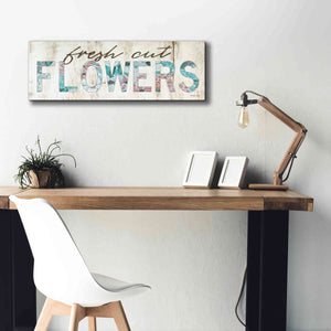 'Fresh Cut Flowers' by Cindy Jacobs, Canvas Wall Art,36 x 12