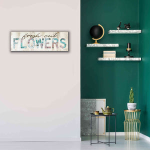 'Fresh Cut Flowers' by Cindy Jacobs, Canvas Wall Art,36 x 12